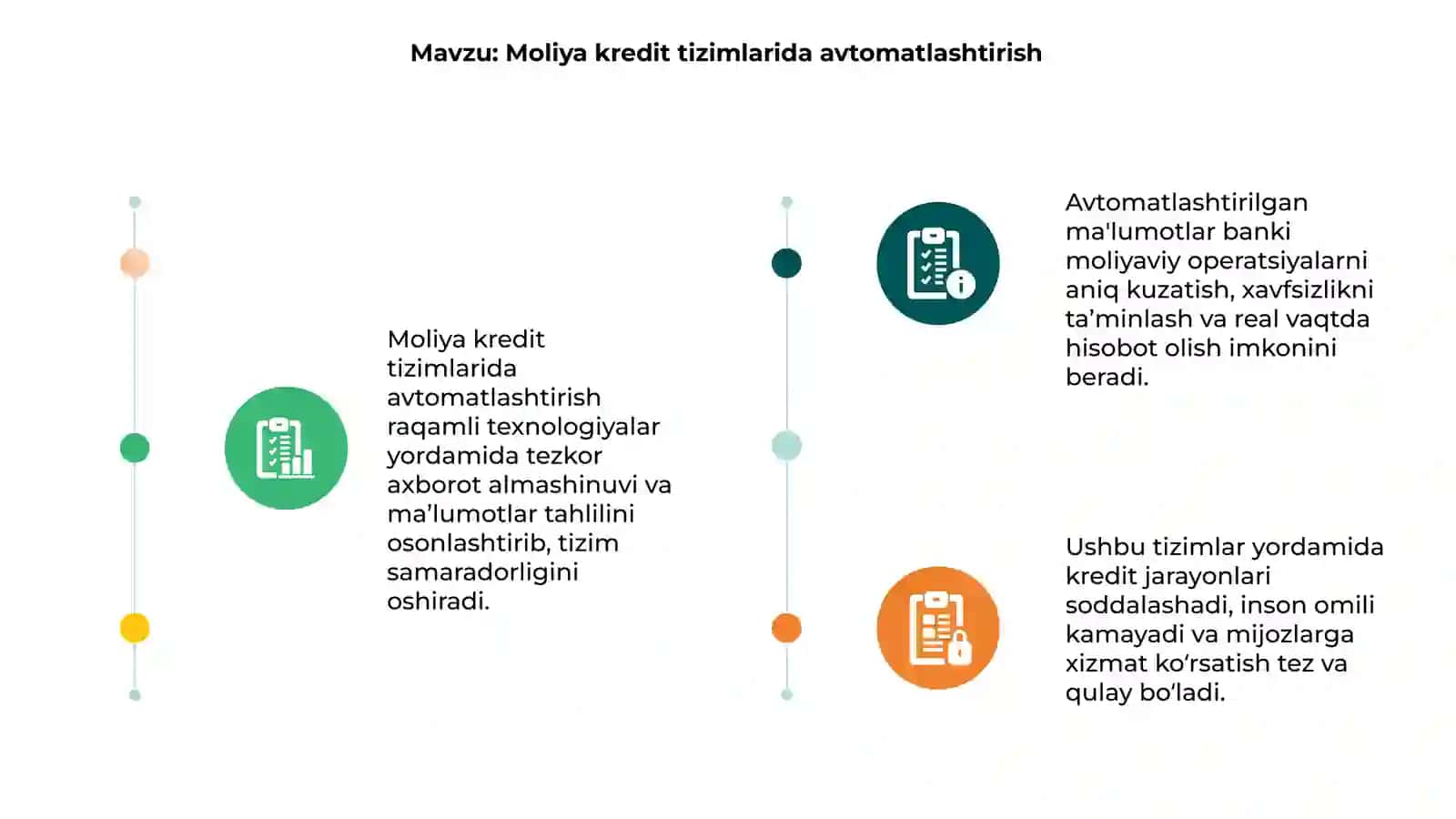 Moliya kredit tizimlarida avtomatlashtirilgan ma'lumotlar bankini tuzish 3