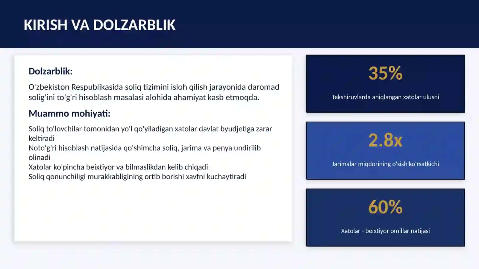 DAROMAD SOLIG'INI HISBOLASHDA TIPIK XATOLAR 3