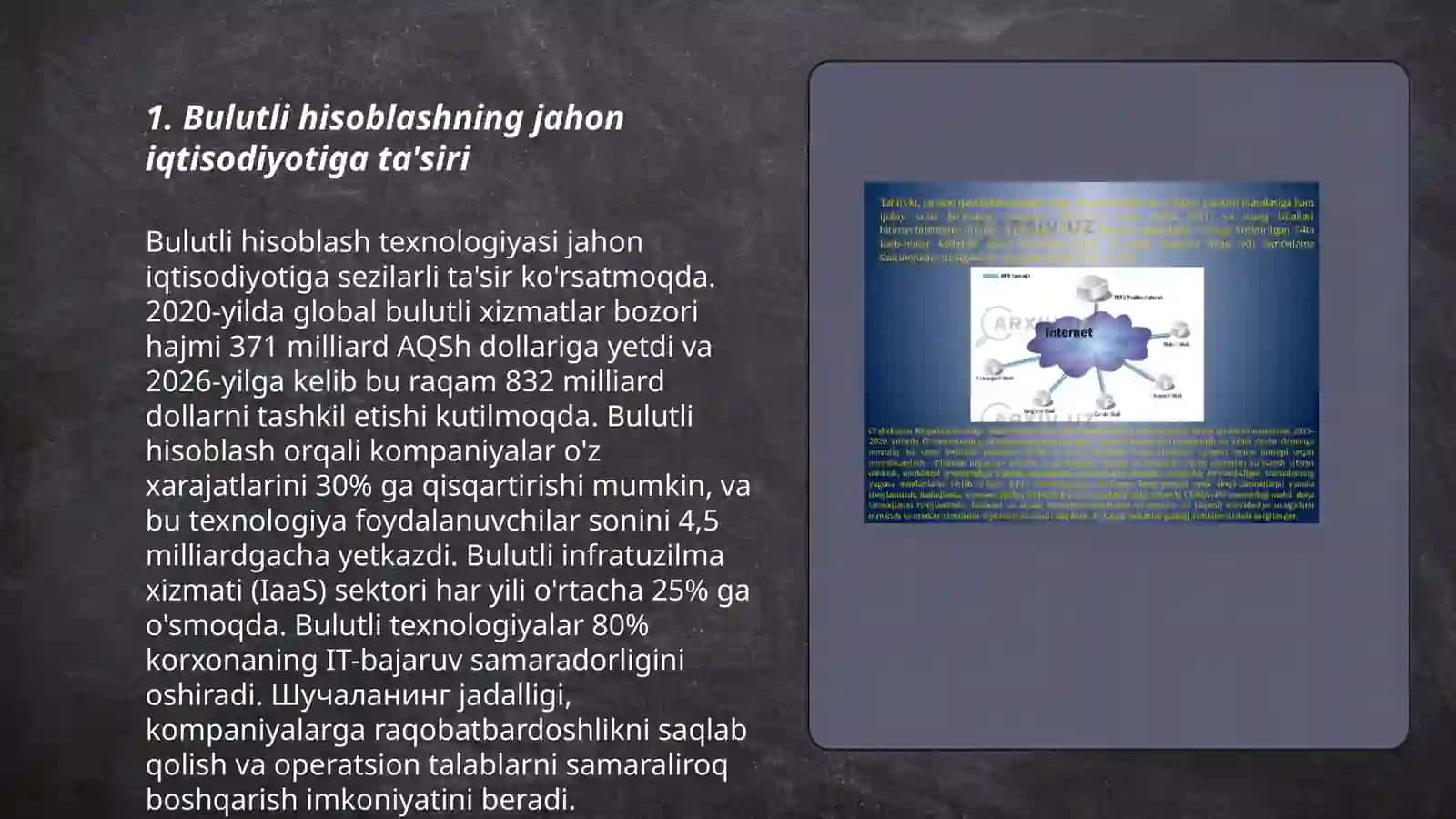 Bulutli hisoblashning jahon iqtisodiyotidagi o'rni 3