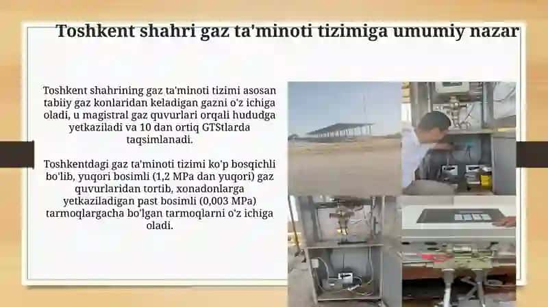 Toshkent shahar hududidagi tabiiy gaz iste’molchilariga gaz ta’minoti 3