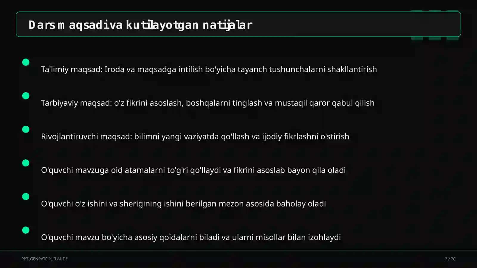 Iroda va maqsadga intilish (9-sinf) 3