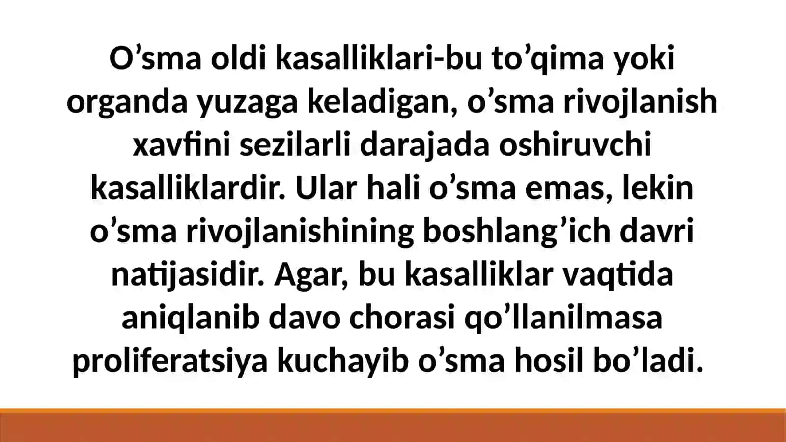 O'sma oldi kasalliklari va o'smalar 3
