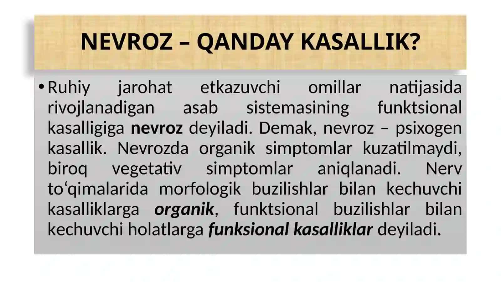NEVROZ VA DEPRESSIYA 3