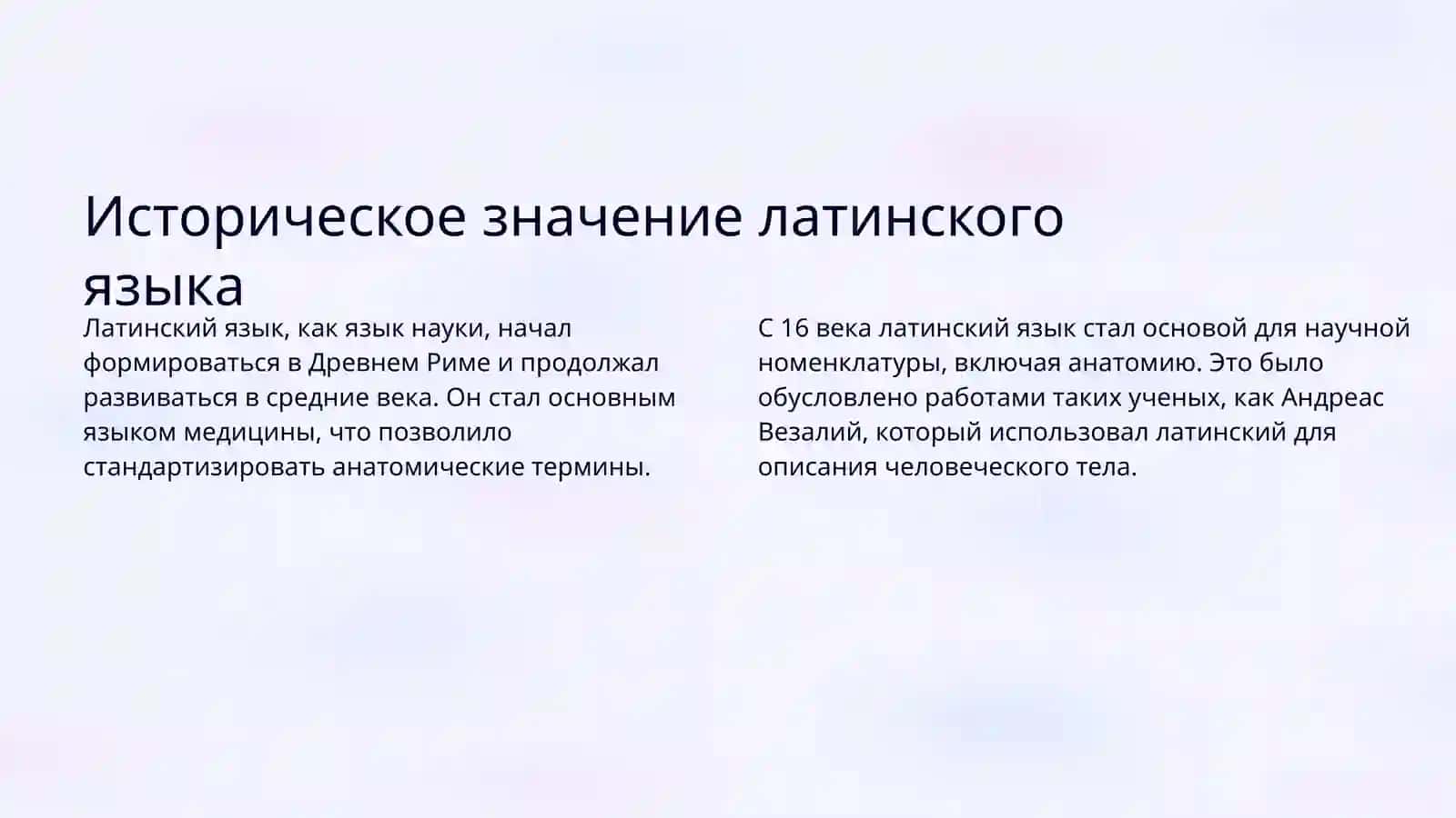 Происхождение и значение анатомических терминов на латыни 3