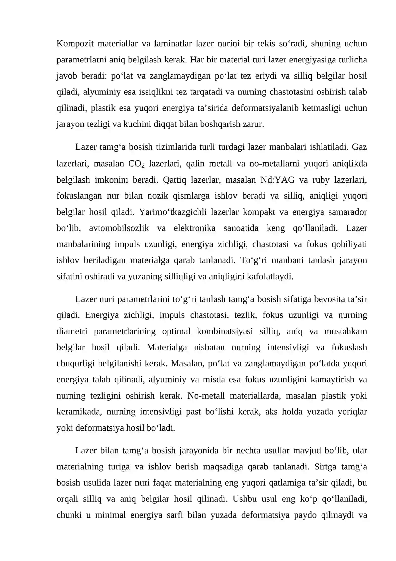Lazer bilan tamg‘a bosish 3