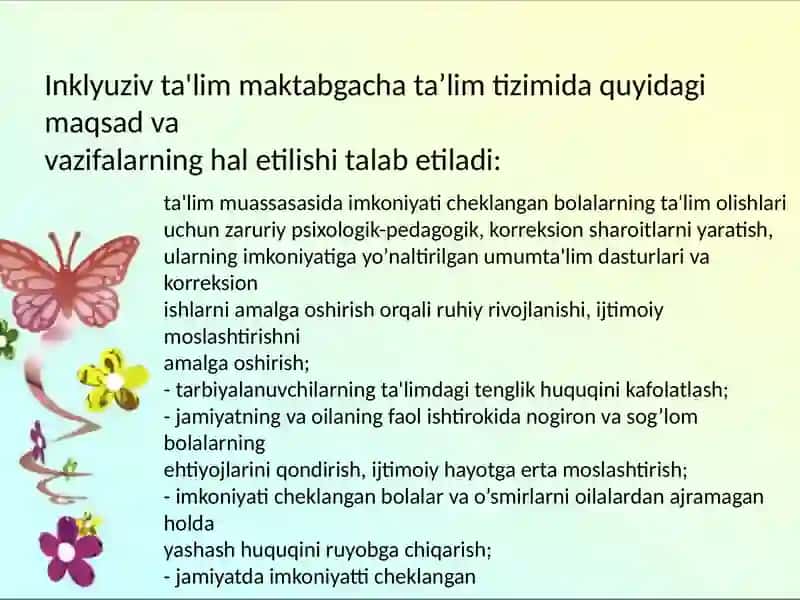 Maktabgacha inklyuziv taʼlimni tashkil etish tamoyillari 3