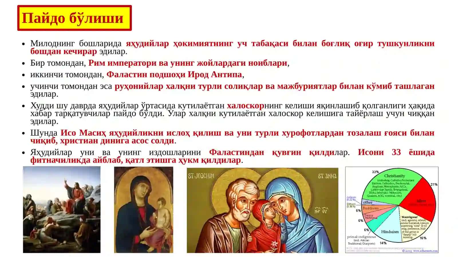 Христианлик дини: вужудга келиши ва тарқалиши 3