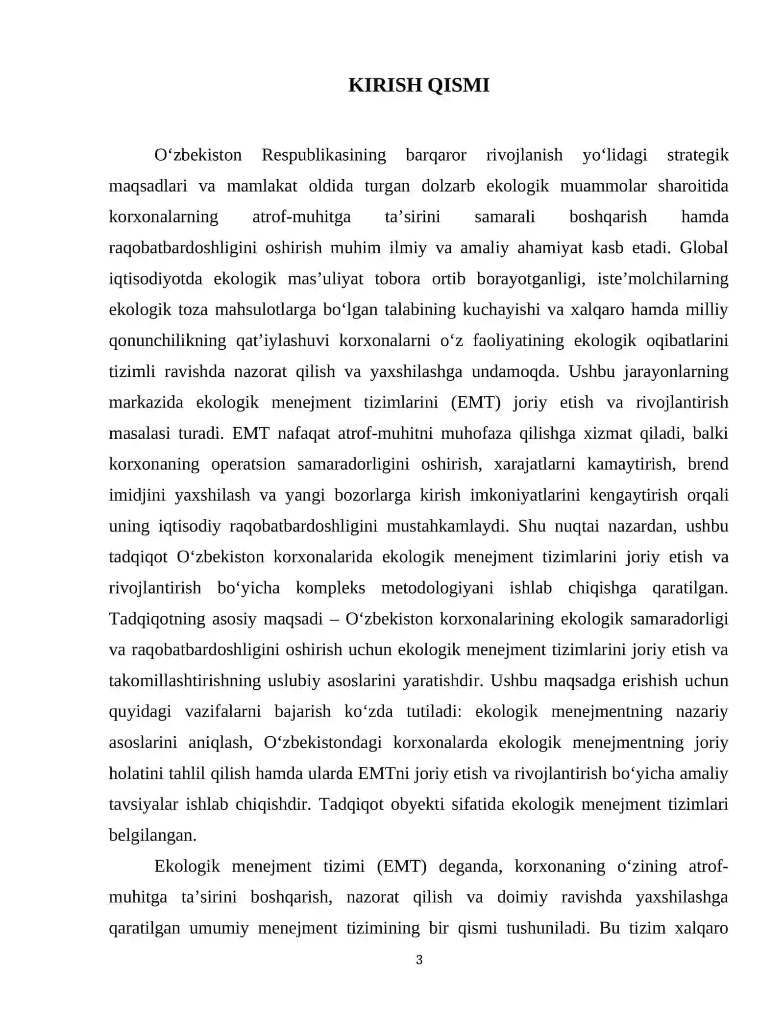 Korxonalarda Ekologik menwjment tizimini joriy etish va rivojlantirish 3