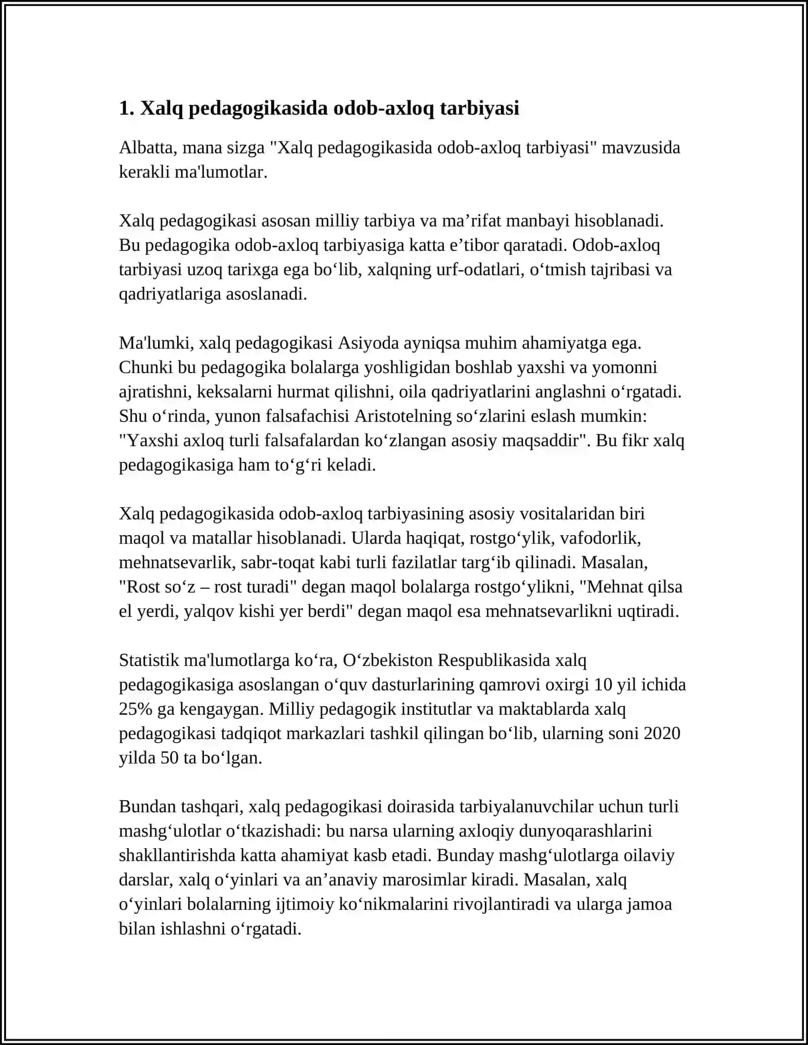 XALQ PEDAGOGIKASI 3