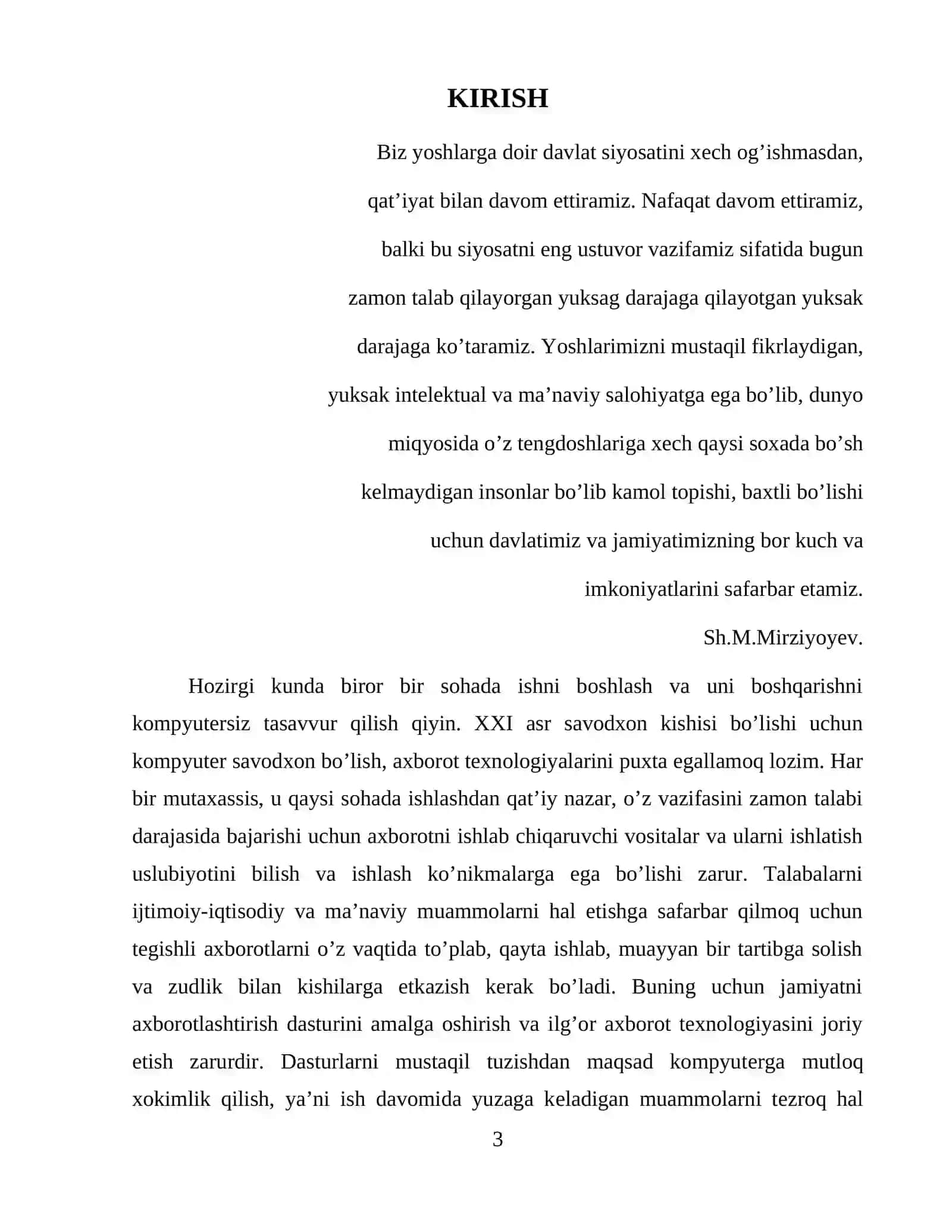 [TASHQI IZLASH MASALALARI] 3