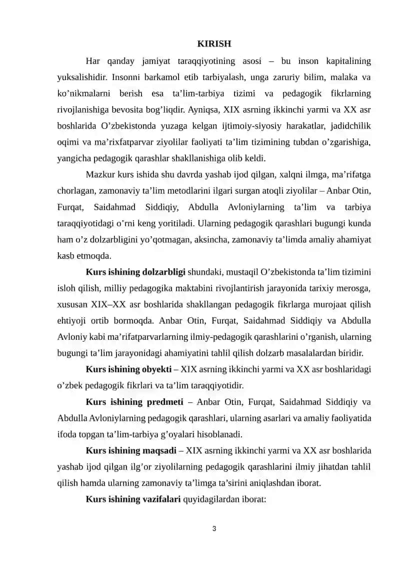 XIX ASRNING IKKINCHI YARMI VA XX ASR BOSHLARIDA TA’LIM VA PEDAGOGIK FIKRLAR 3
