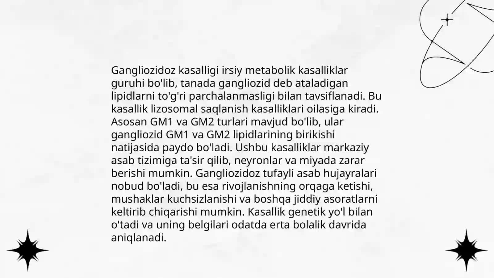 Gangliozidoz kasalligi 3