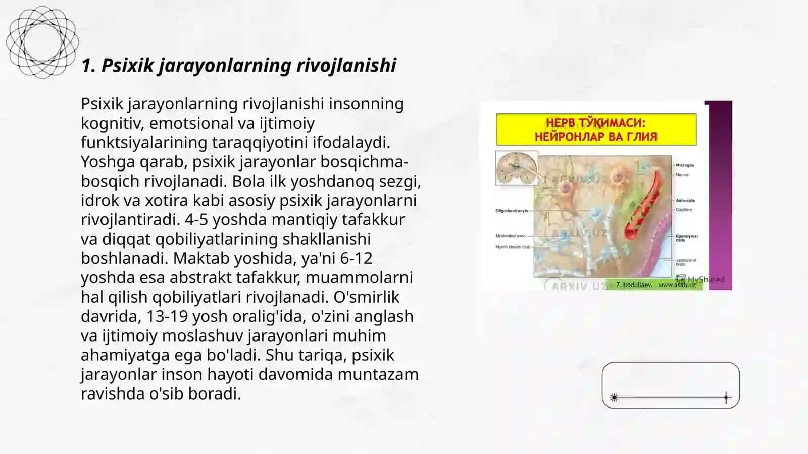 Psixik nerv va fiziologik jarayonlar tahlili 3
