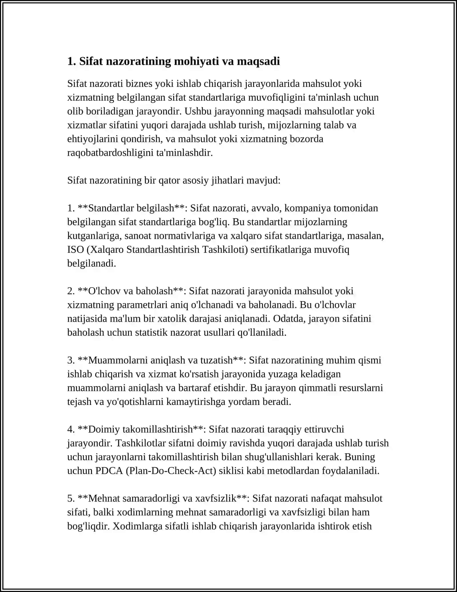 KORXONALARDA SIFAT NAZORATI VA ULARNING VAZIFALARI 3