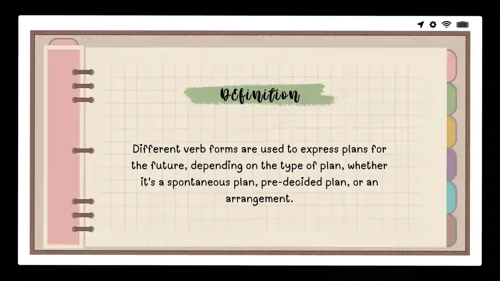 Different verb forms for future plans 3