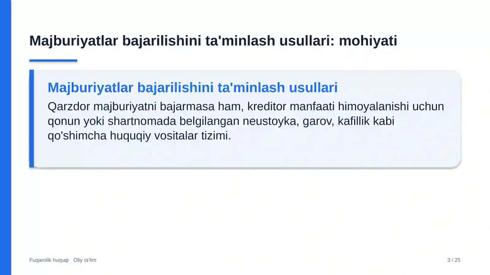 Filarmoniyalarda majburiyatlar bajarilishini ta'minlash usullari 3