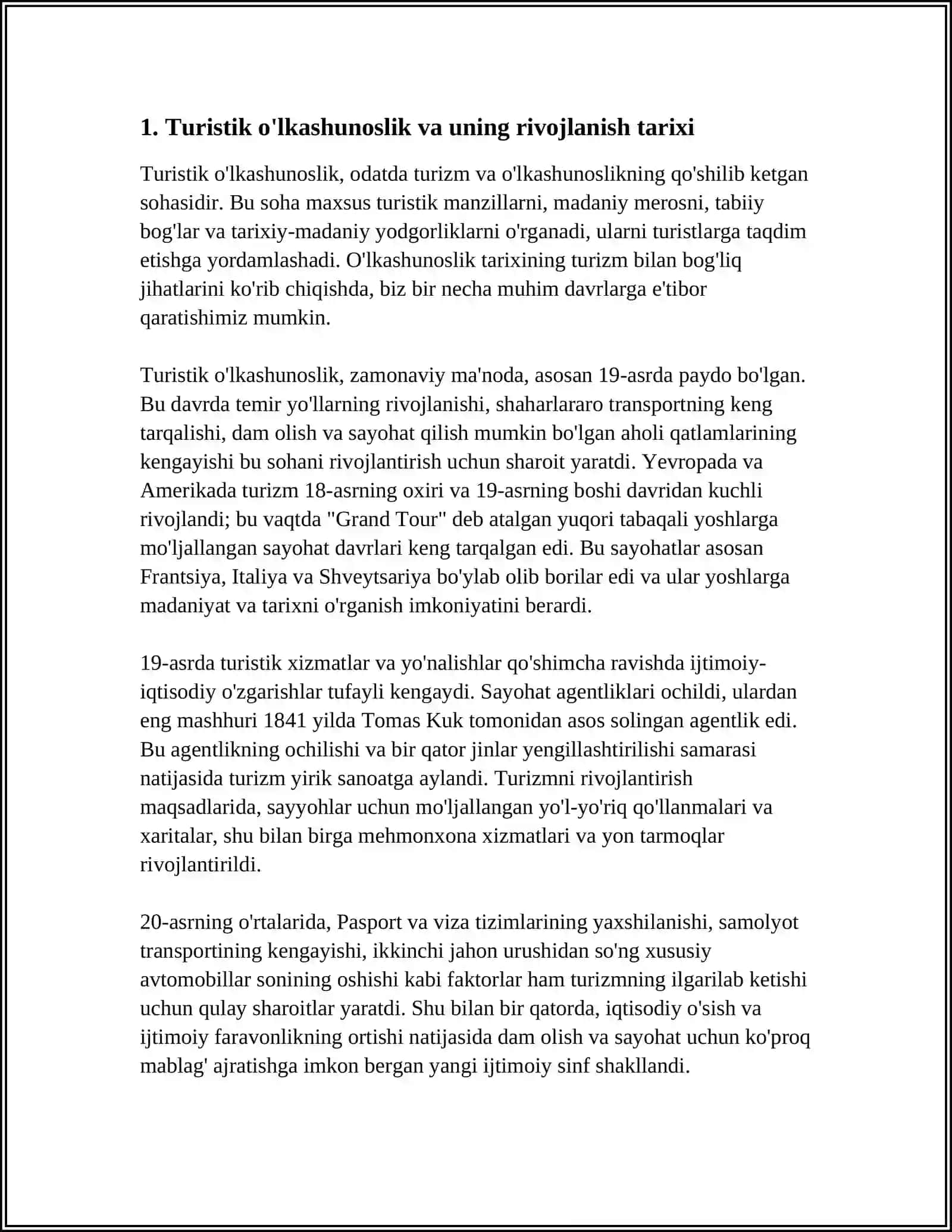 Turistik Òlkashunoslik Talim Tizimlari 3