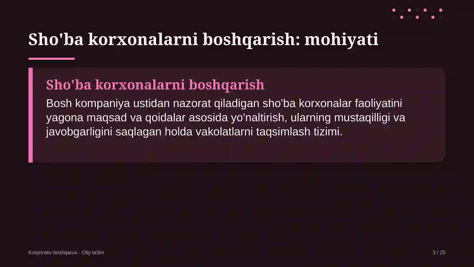 Quyonchilikda sho'ba korxonalarni boshqarish 3