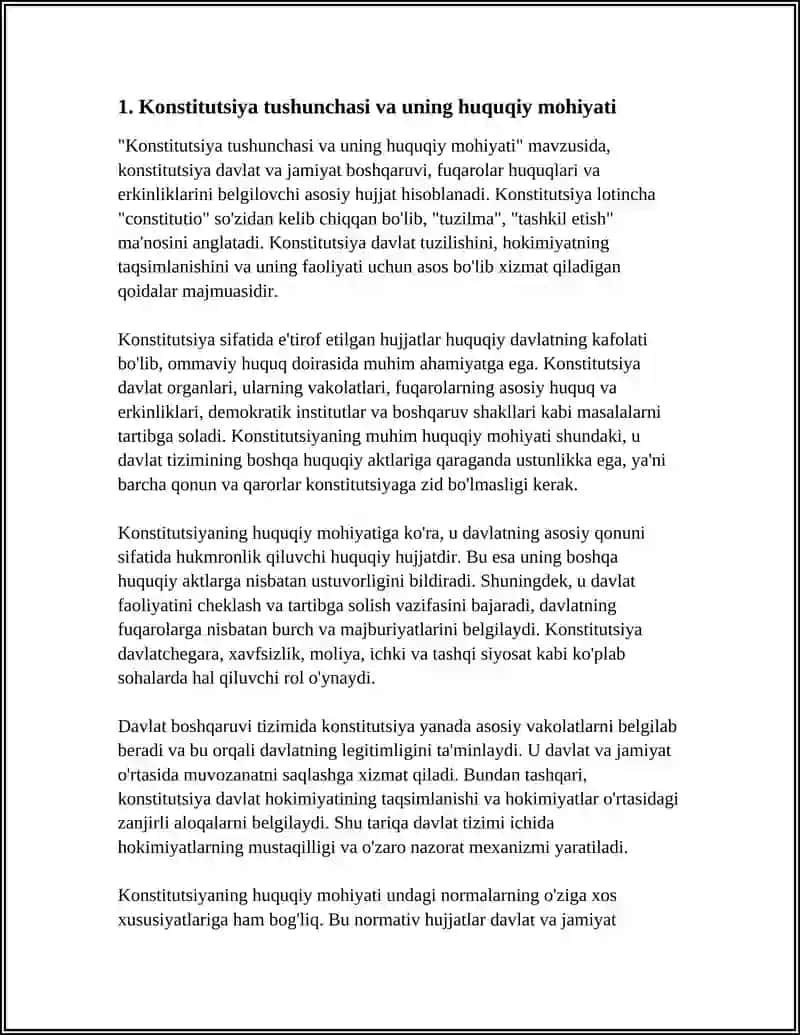 KONSTITUTSIYA TUSHUNCHASI, KONSTITUTSIYALAR TARIXI 3