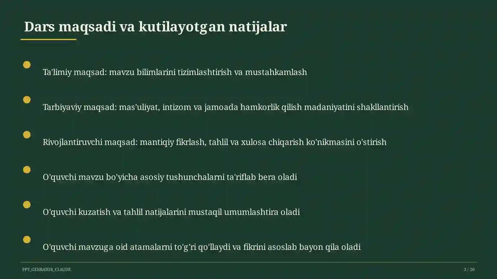 PowerPoint dasturida taqdimot yaratish (7-sinf) 3