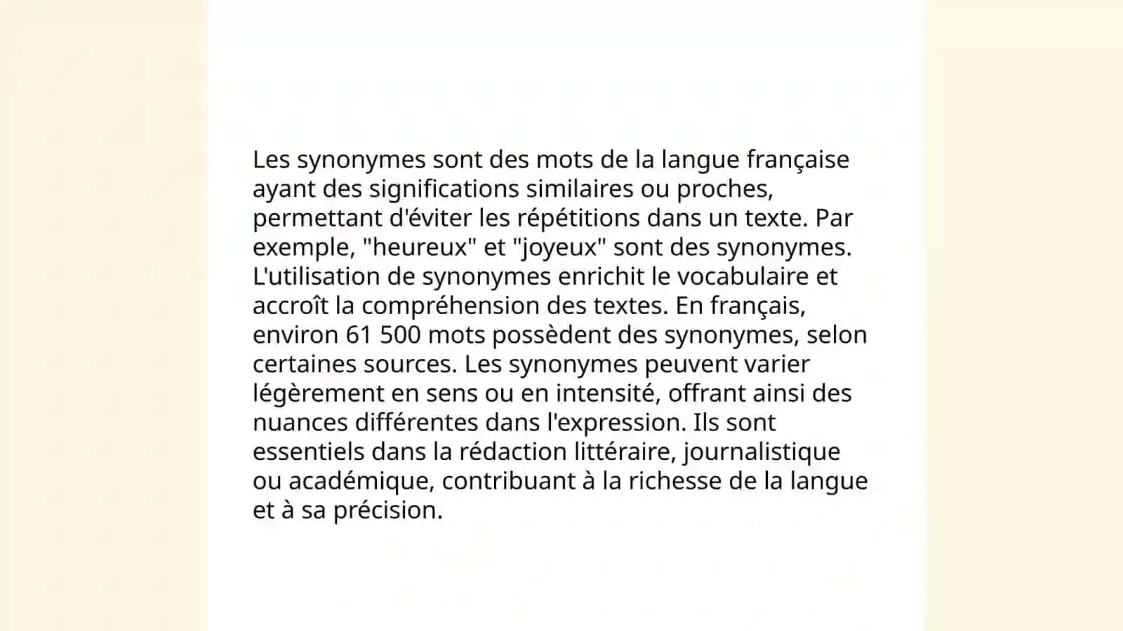Relations lexiques 3