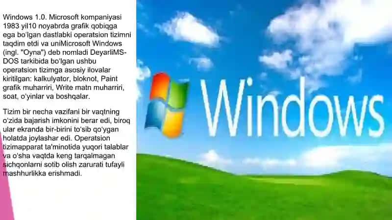Windovs Operatsion Tizim 3