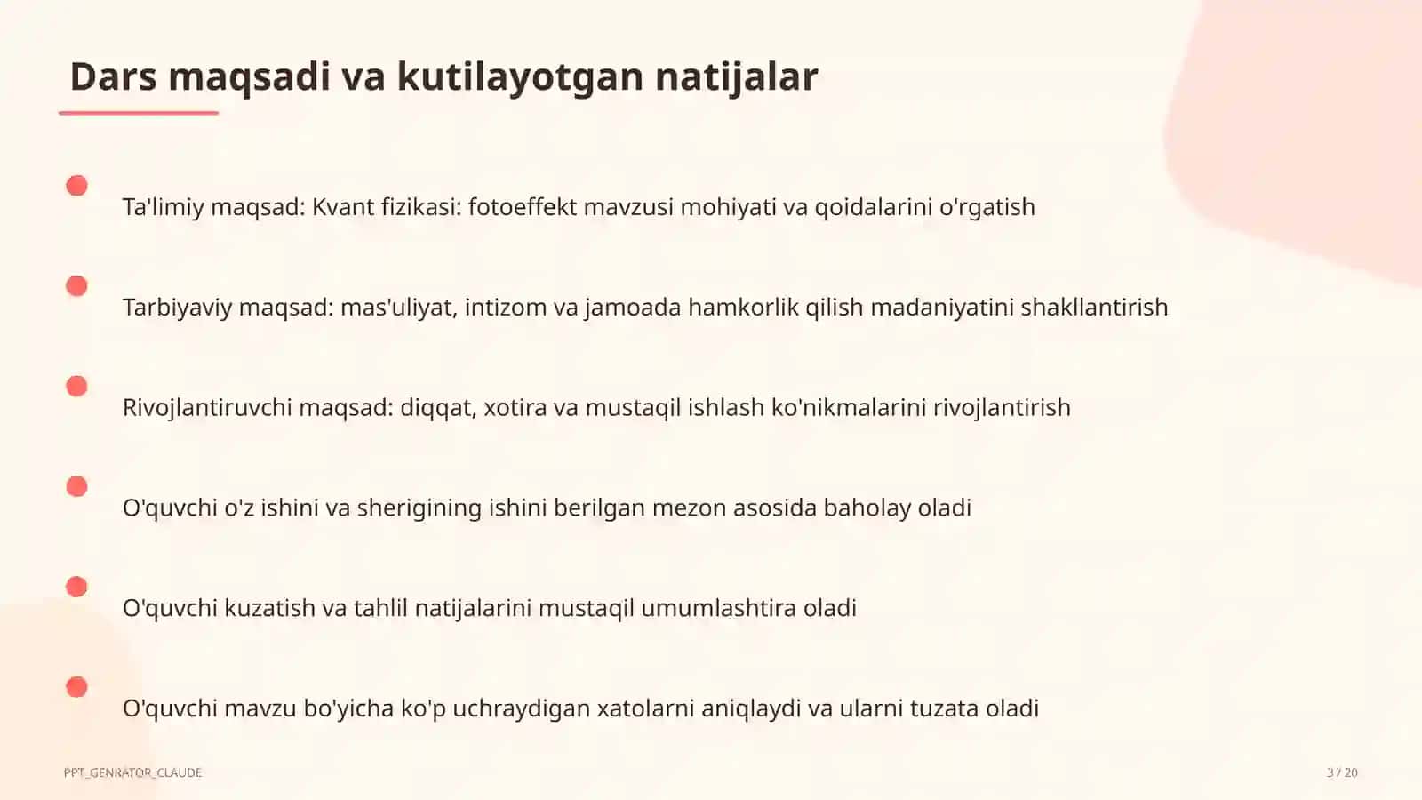 Kvant fizikasi: fotoeffekt (11-sinf) 3