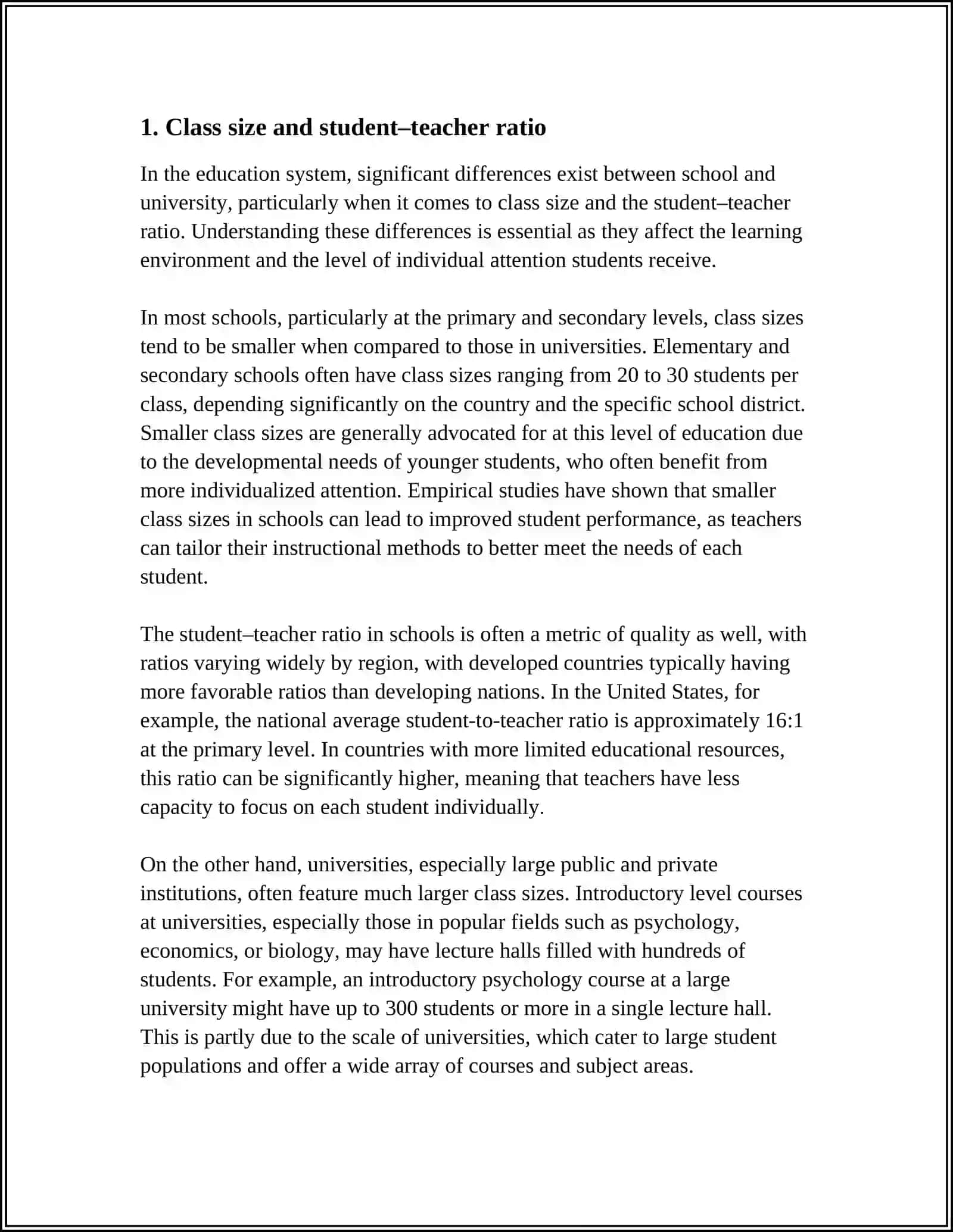 Theme: DIFFERENCES BETWEEN SCHOOL AND UNIVERSITY 3
