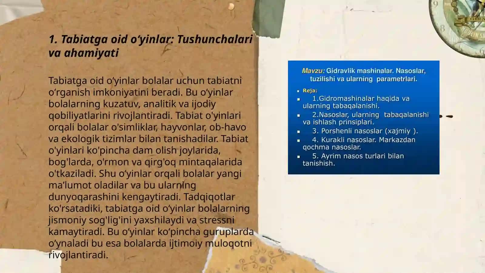 Tabiatga oid oʻyinlar va ularning mazmuni 3