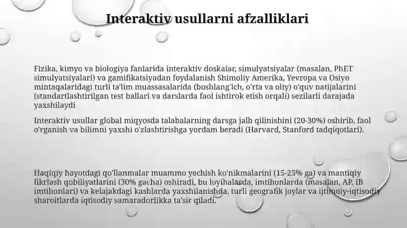 Oʻqitishda interfaol metodlar 3