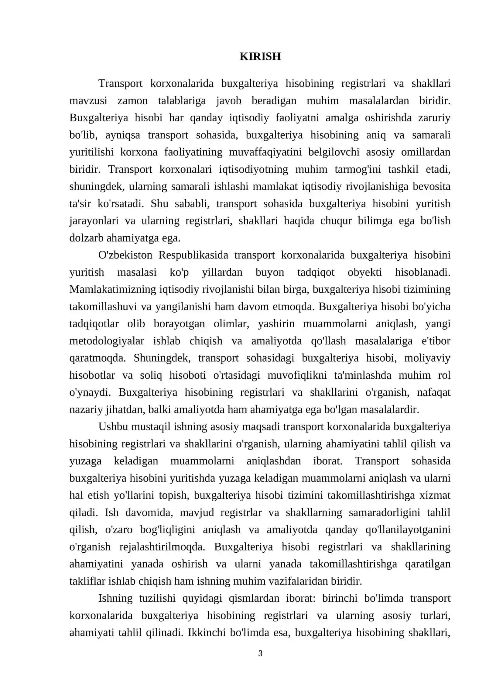 Transport korxonalarida buxgalteriya hisobining registrlari va shakllari 3