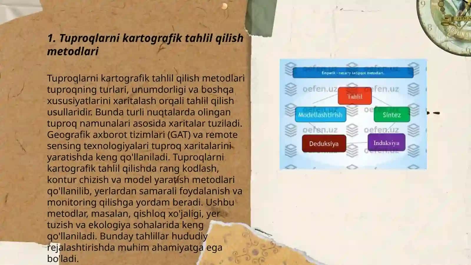 Tuproqlar geografiyasida tadqiqot metodlari 3
