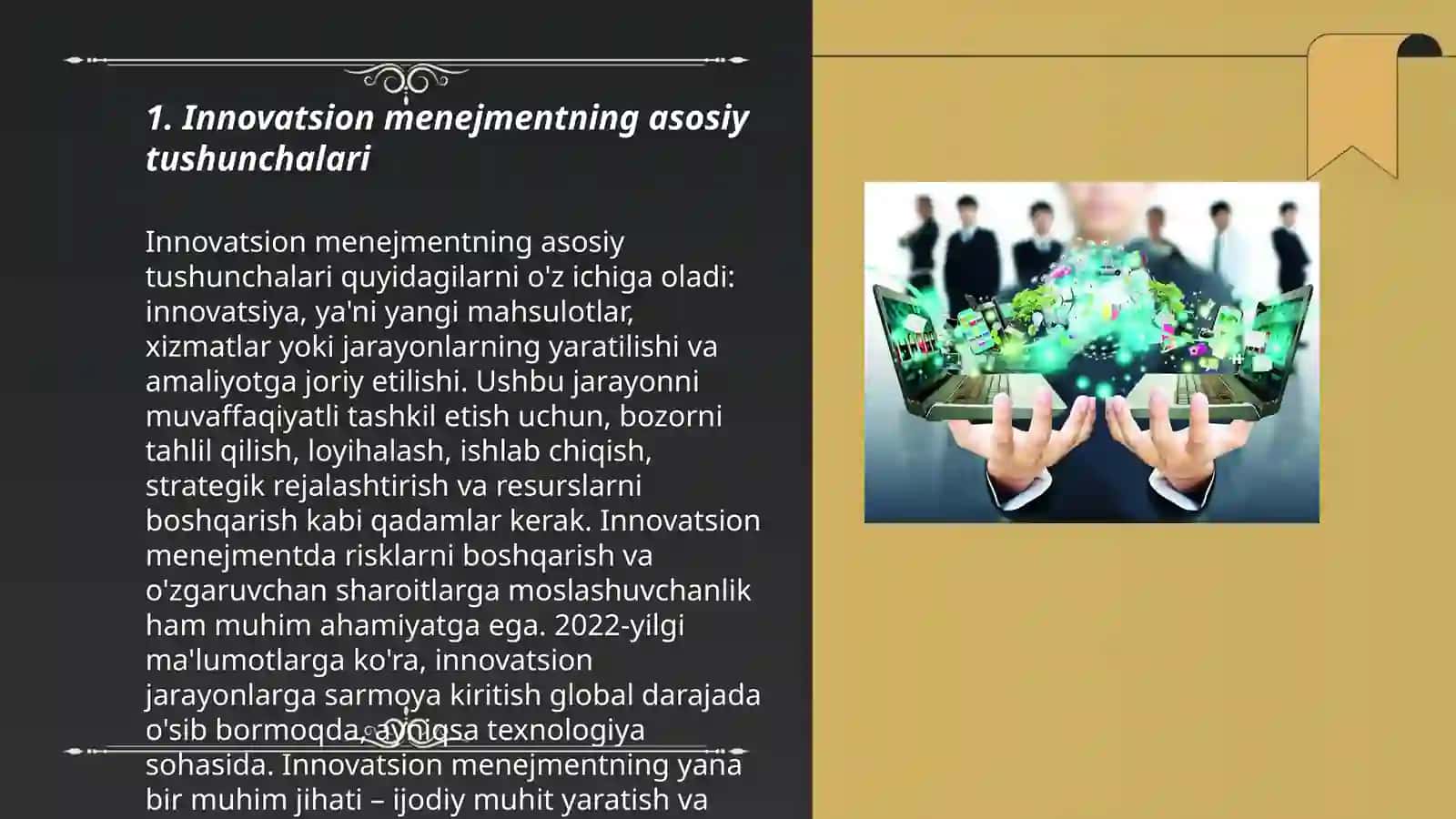 Innovatsion menejmentning asosiy tushunchalari 3