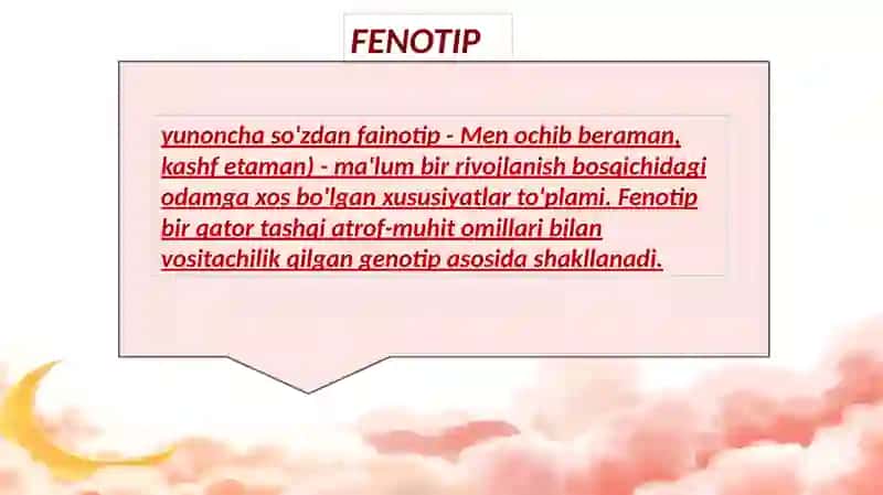 Genotip va Fenotip 3
