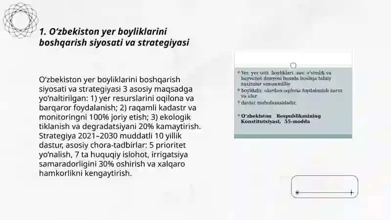 O‘zbekiston yer boyliklaridan oqilona foydalanish 3