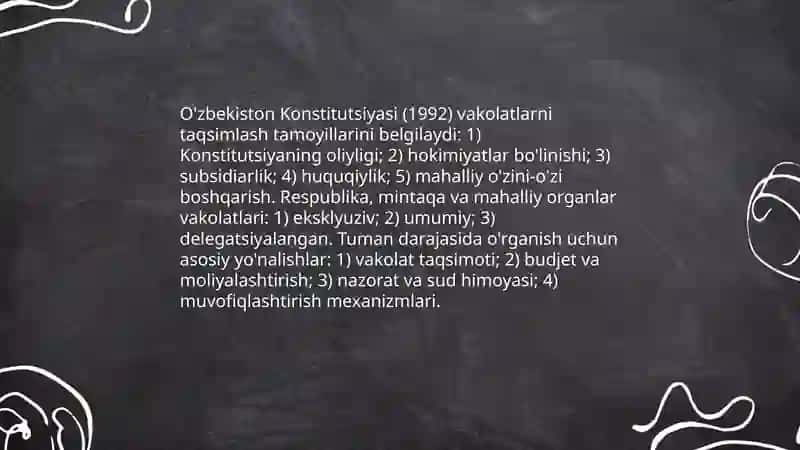 O'zbekistonning respublika, mintaqa va mahalliy boshqaruv organlari 3