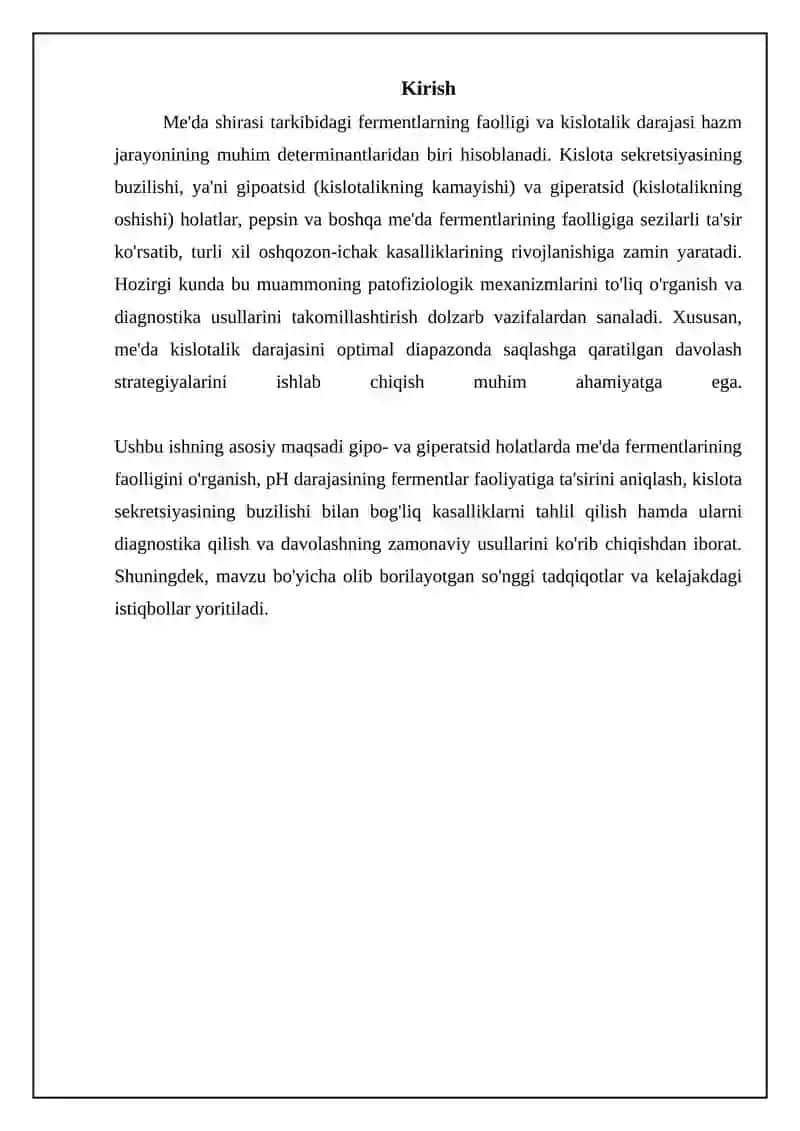 Fermentlar faoliyati oshqozon kislataligini gipo_va giperatsid holatlarni 3