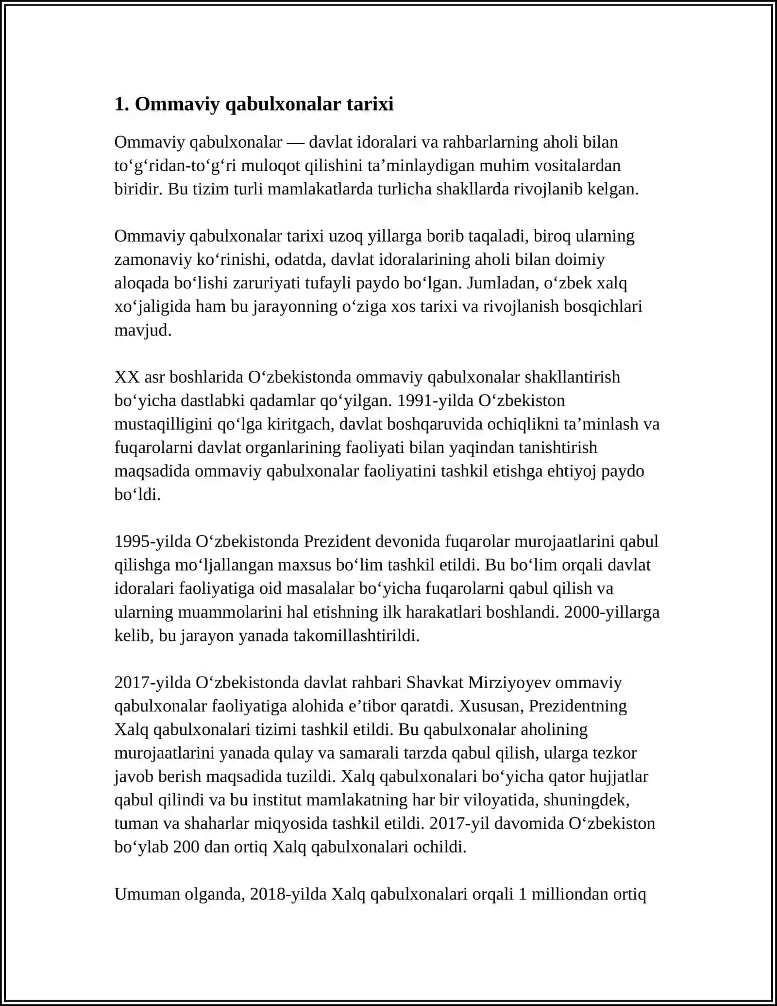 XALQ QABULXONALARI IJTIMOIY INSTITITUT SIFATI 3