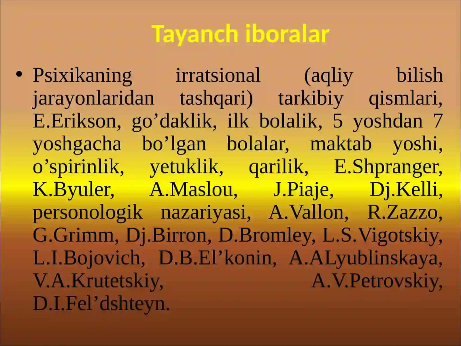 №18.Yosh taraqqiyotini davrlashtirish 3