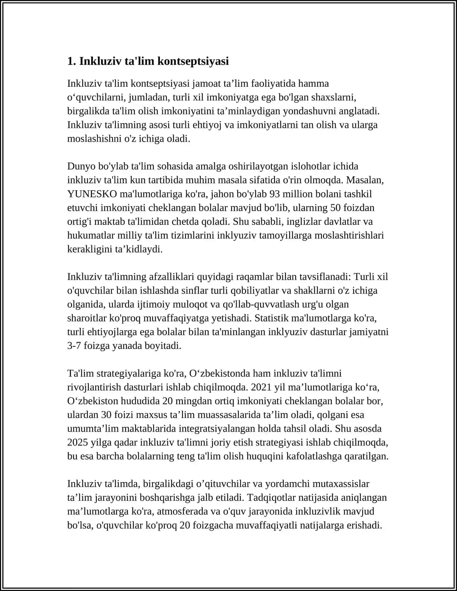 TAYANCH -XARAKAT APPARATIDA NUQSONI BOR BOLALAR UCHUN INKLYUZIV TA'LIM STRATEGIYASI 3