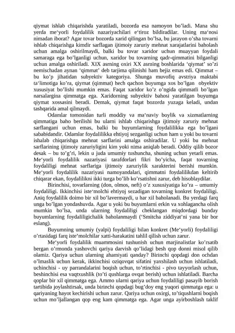 Marjinalizm Iqtisodiy Ta’limoti 3