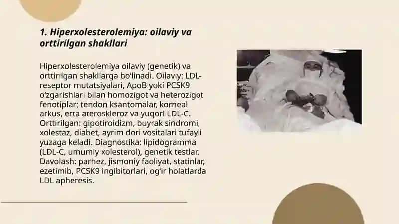 Lipidlar, almashinuvining, buzilishi bilan bog’liqbo’lgan kasalliklar 3