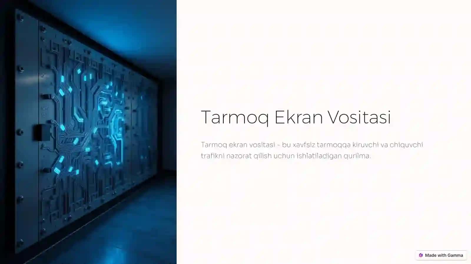 Tarmoq Himoyasi 3