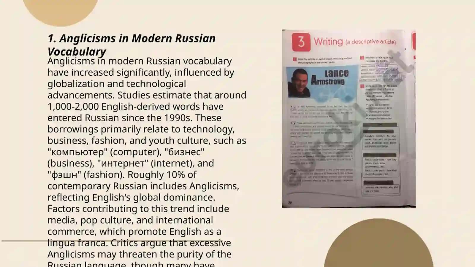 The Influence of English on Modern Russian Vocabulary 3