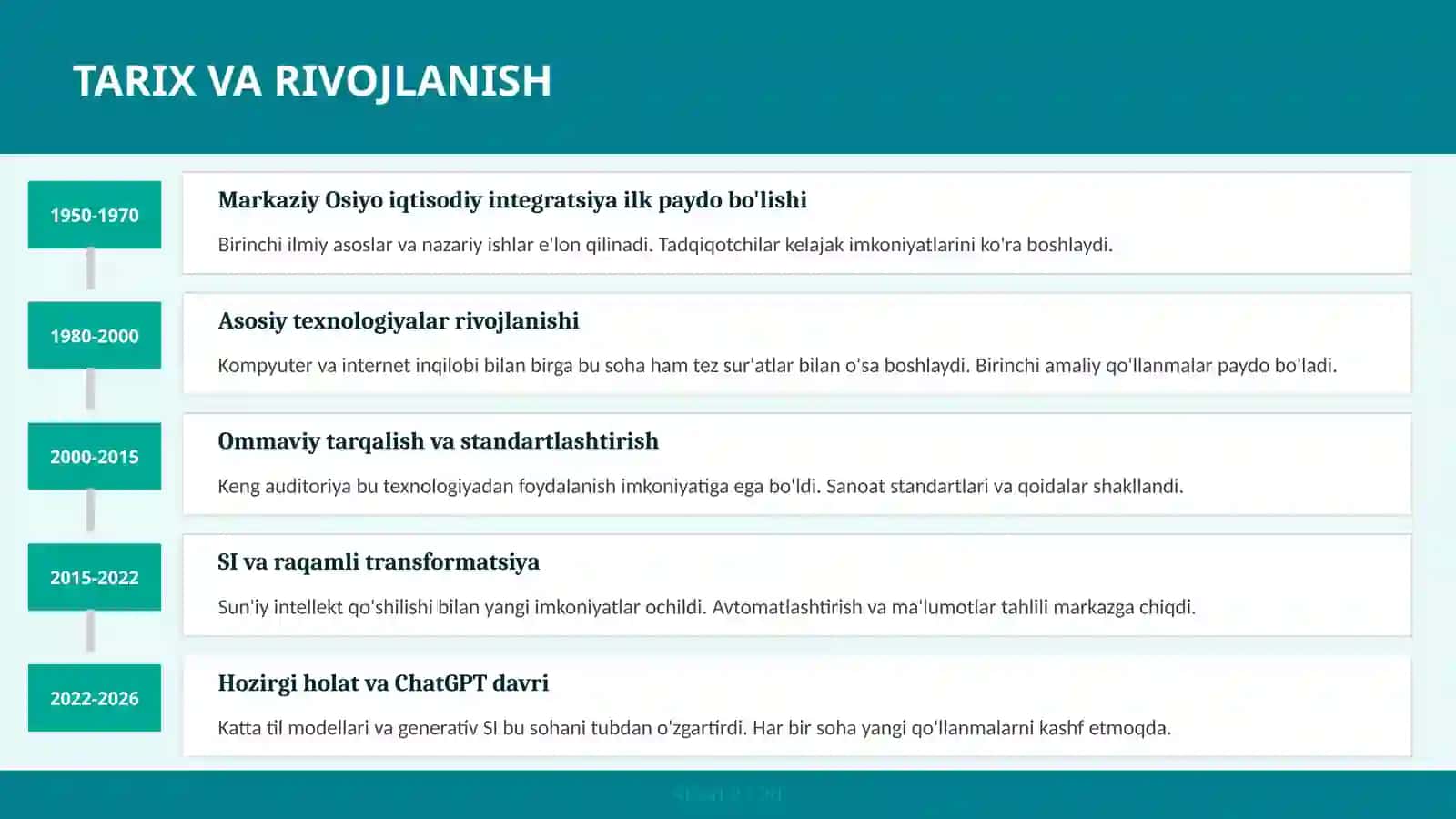 Markaziy Osiyo iqtisodiy integratsiya 3