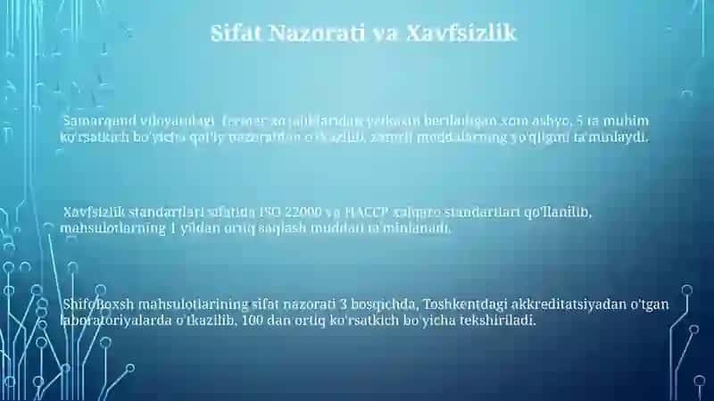 Shifobaxsh proflaktik oziq ovqat mahsulotlari 3