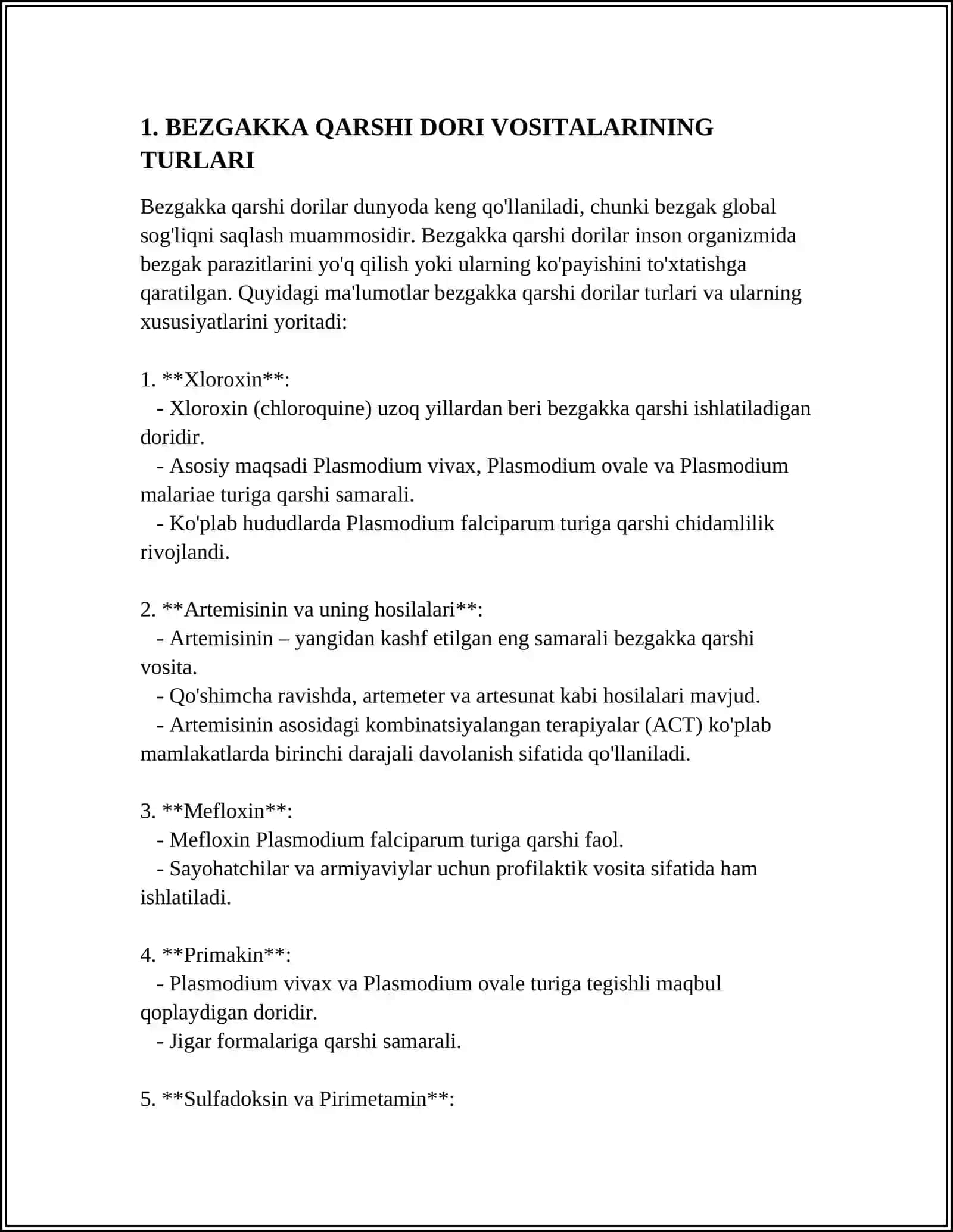 BEZGAKKA QARSHI DORI VOSITALARINI QOʻLLASH TAMOYILLARI 3