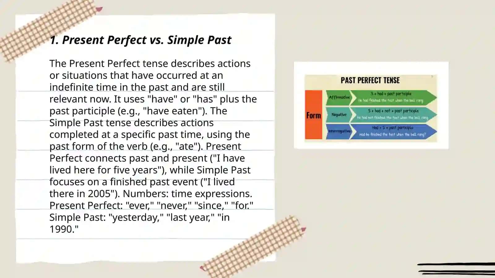 Present Perfect 3