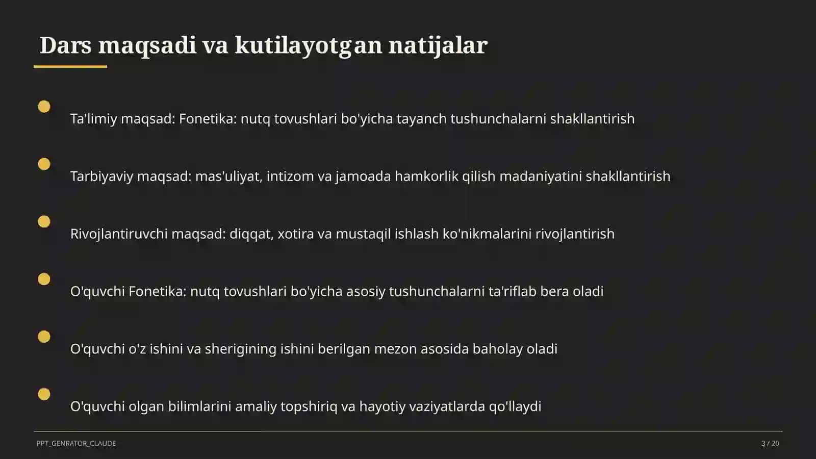 Fonetika: nutq tovushlari (5-sinf) 3