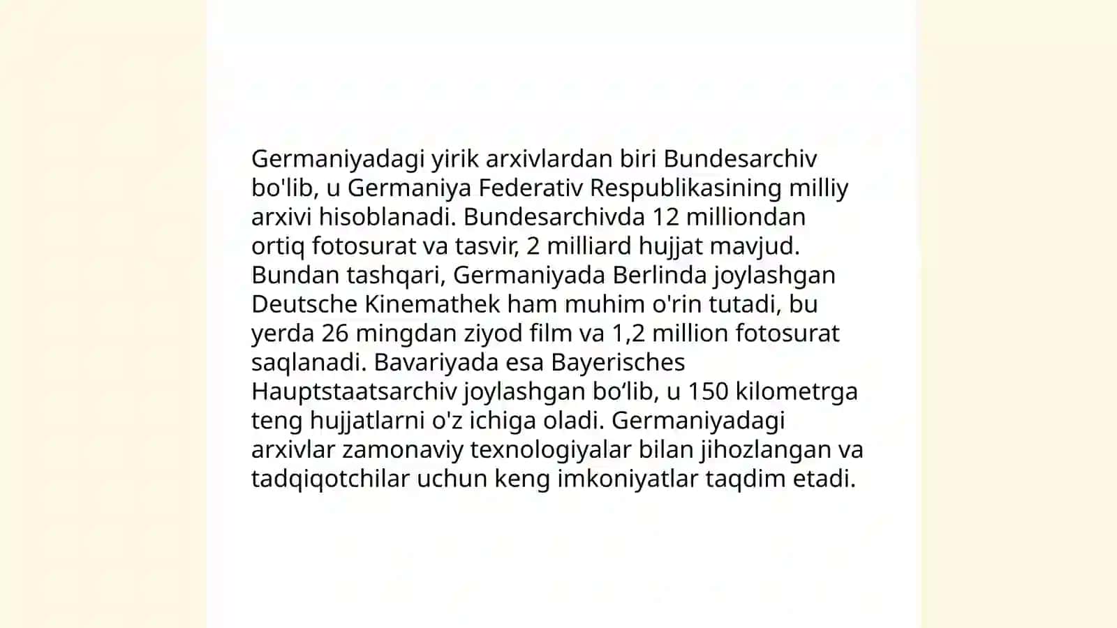 Germaniyadagi yirik arxivlar 3
